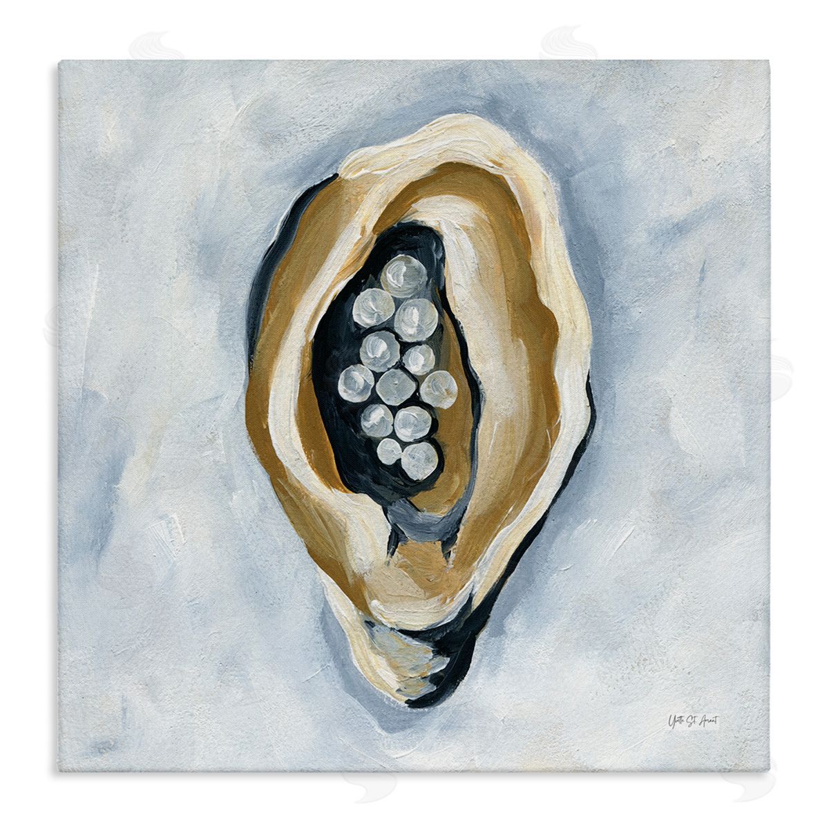 World Is Your Oyster Canvas Wall Art, Home Decor by Yvette St. Amant