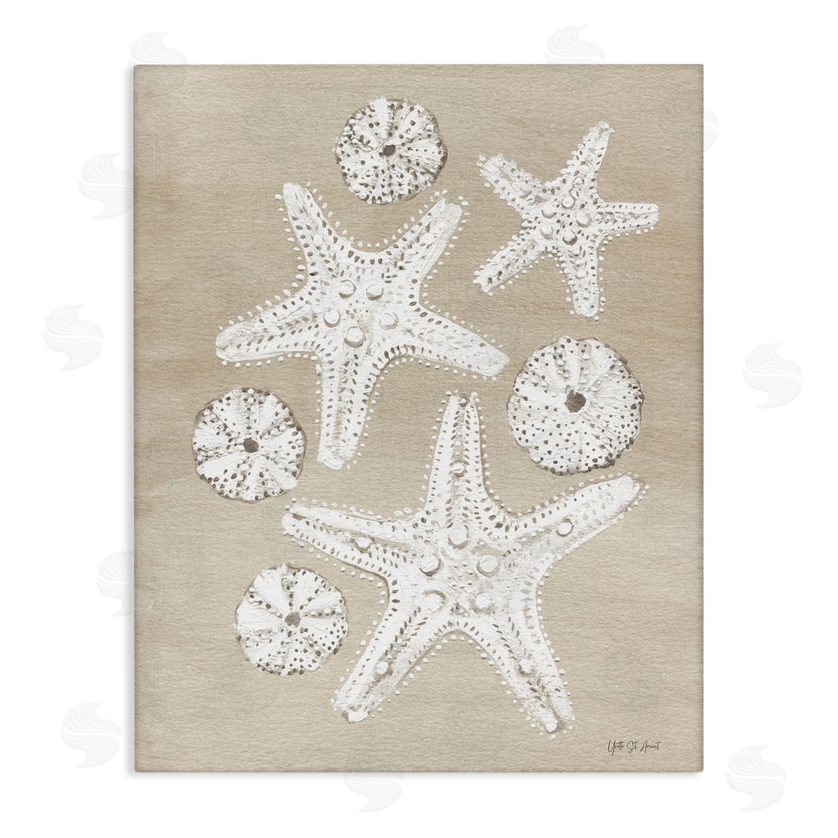 Sandy Beach Treasures Canvas Wall Art, Home Decor by Candra Boggs