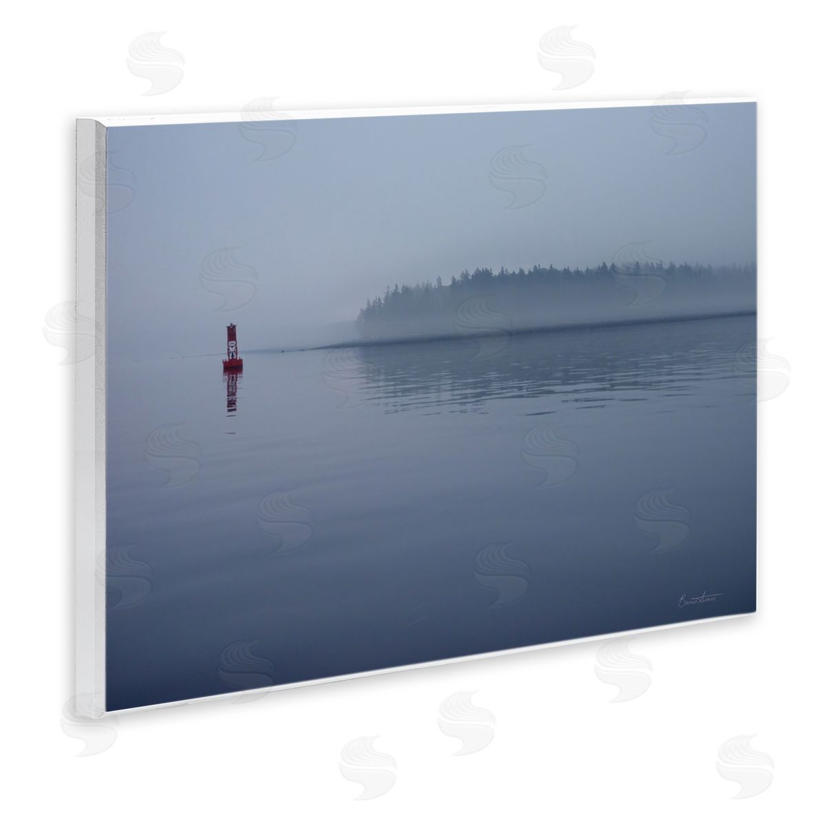Penobscot Bay Landscape Wood Plaque Wall Art, Home Decor by Belinda Aldrich