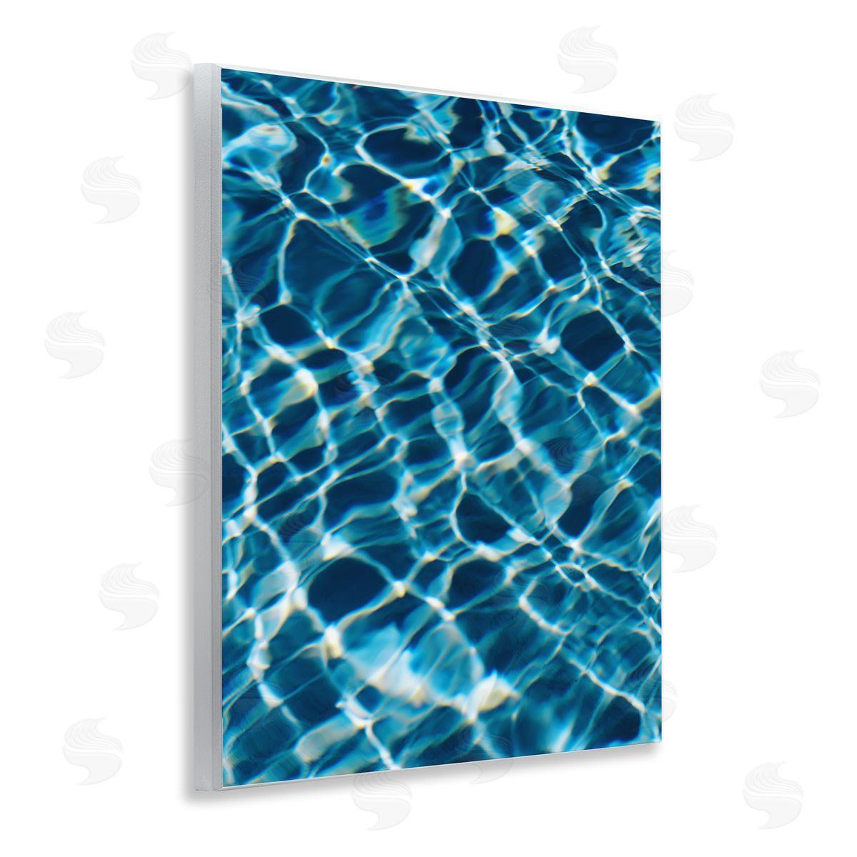 Beach Water Pattern Wood Plaque Wall Art, Home Decor by Justine Milton