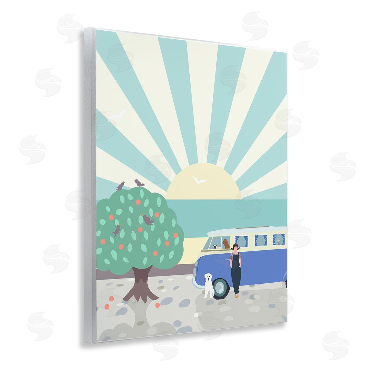 Betty Boynes Road Trip Stop Wooden Wall Plaque Art Print