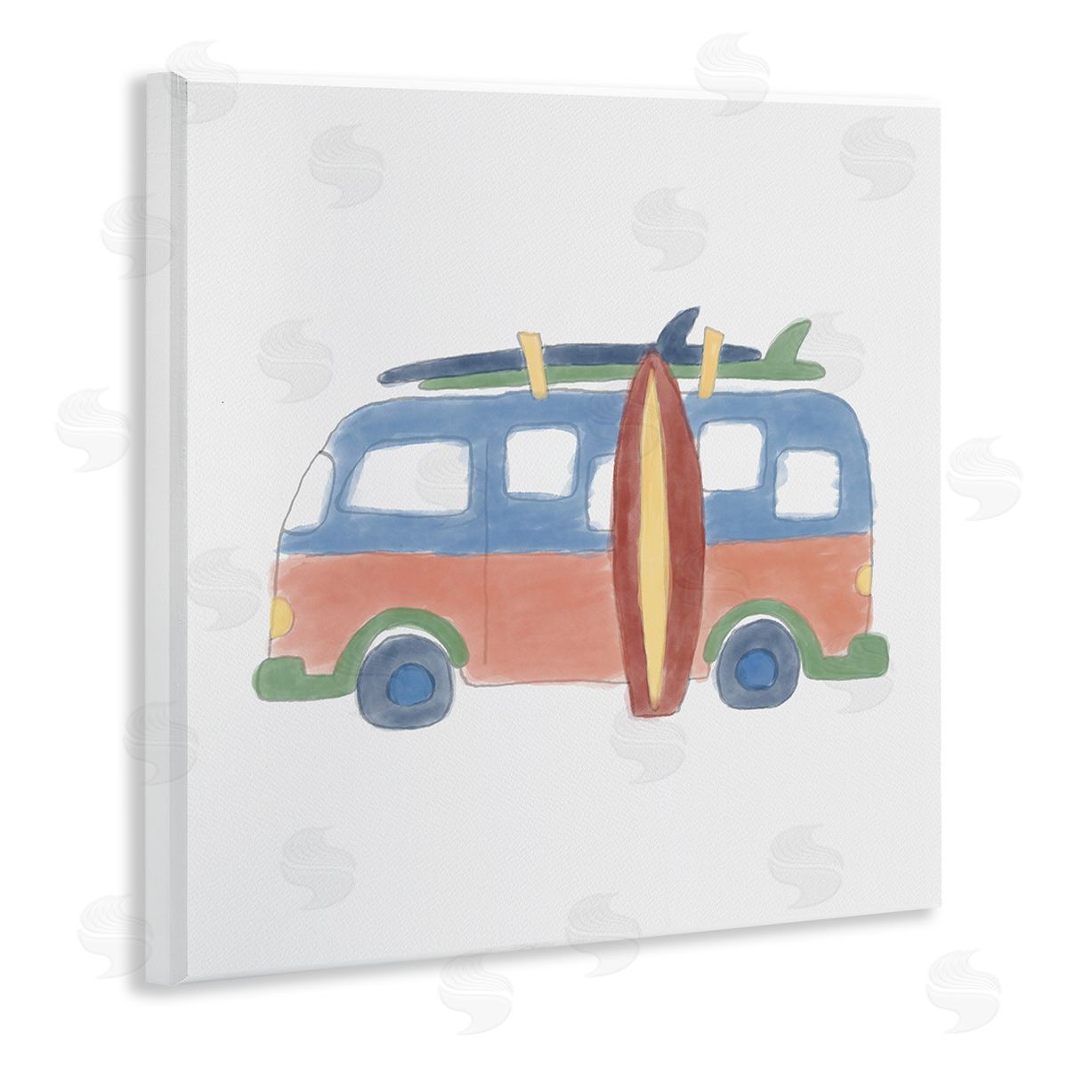 Summer Beach Bus Wood Plaque Wall Art, Home Decor by Carrie Cantwell