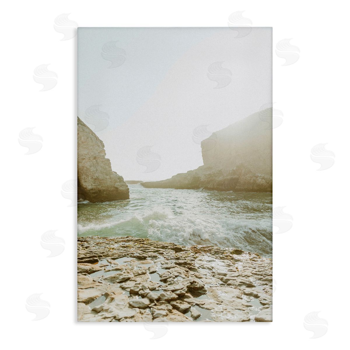 Rocky Beach Cove Canvas Wall Art, Home Decor by Incado