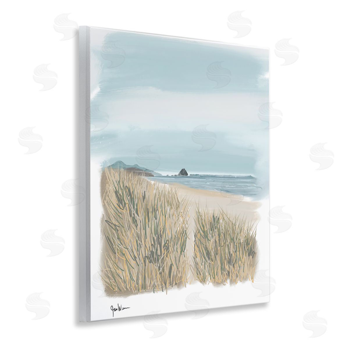 Jan Weiss Path To Calm Beach Wooden Wall Plaque Art Print