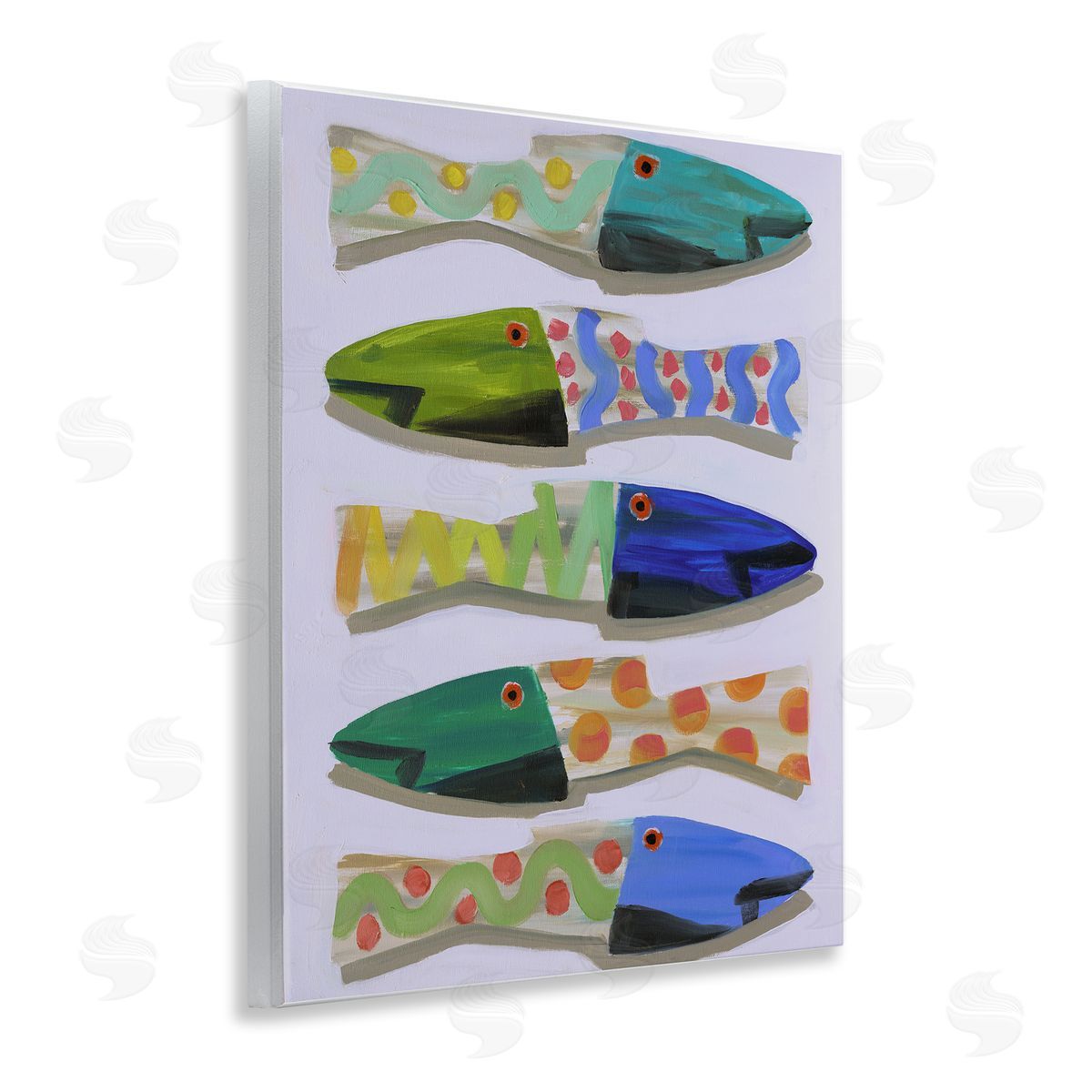 Wooden Fish Designs Wood Plaque Wall Art, Home Decor by Jenny Westenhofer