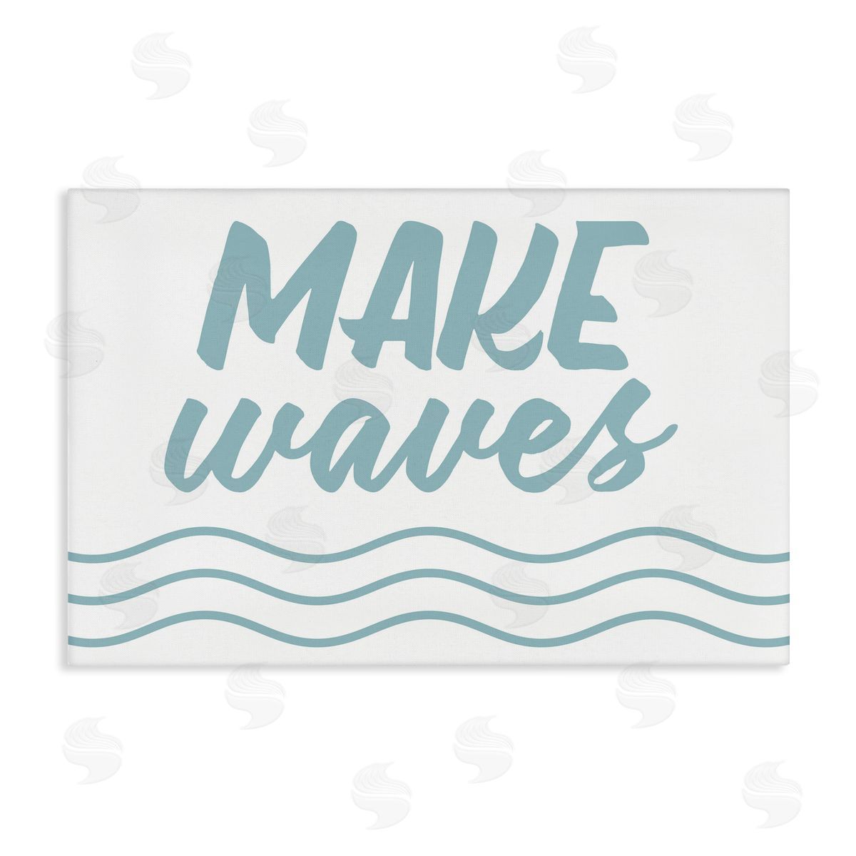Make Waves on White Canvas Wall Art, Home Decor by Lettered and Lined