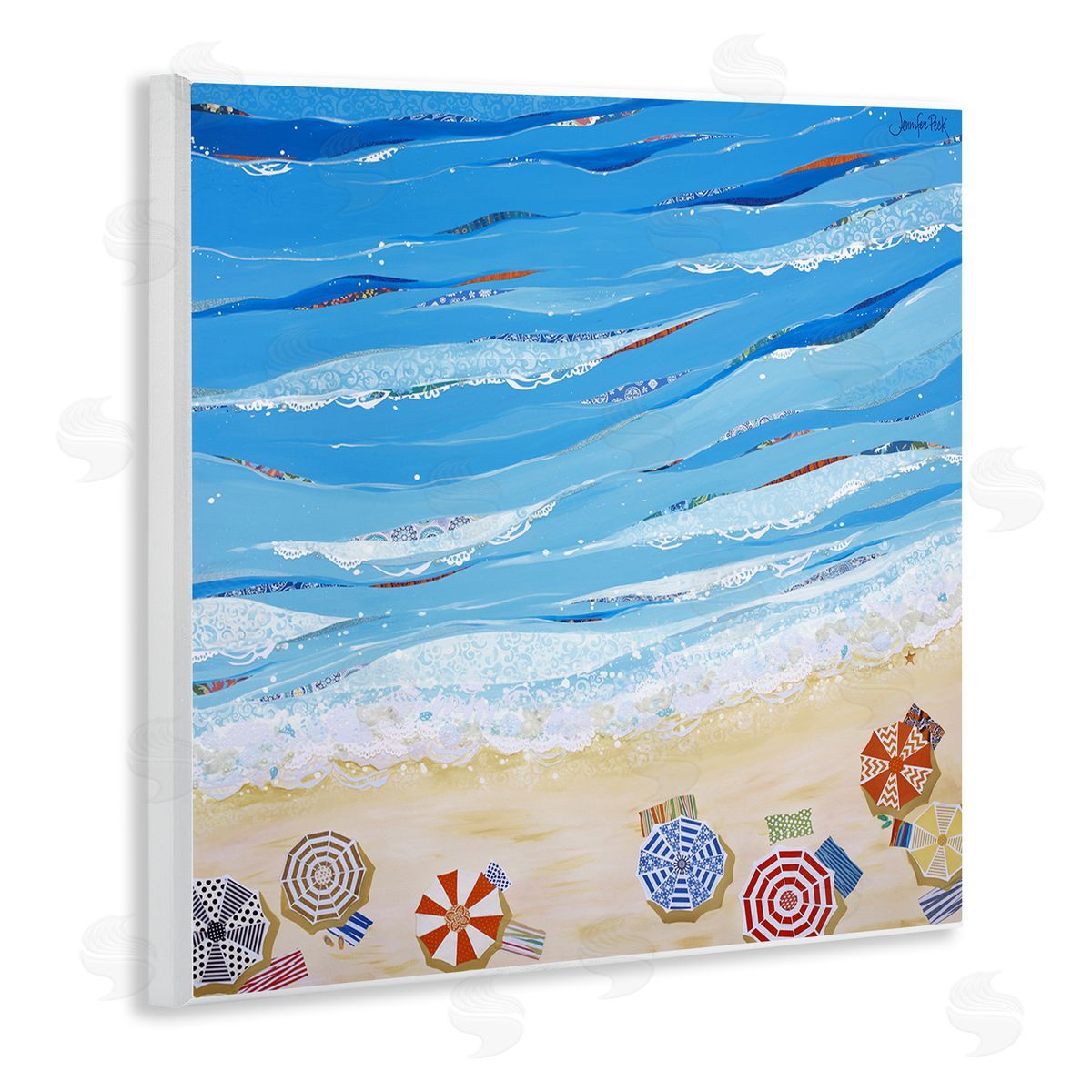 Made In The Shade Beach Wood Plaque Wall Art, Home Decor by Jennifer Peck