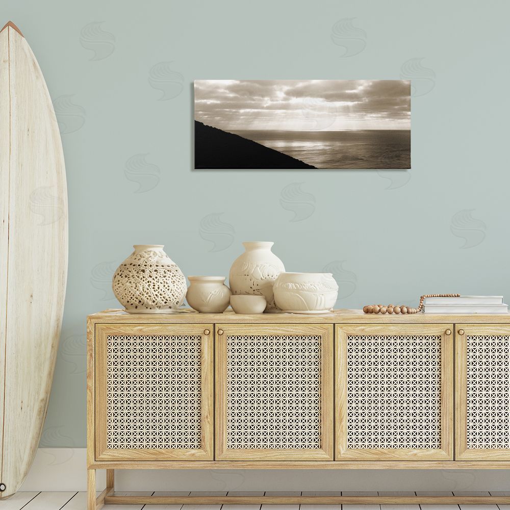 Noah Bay Sepia Rays on Beach