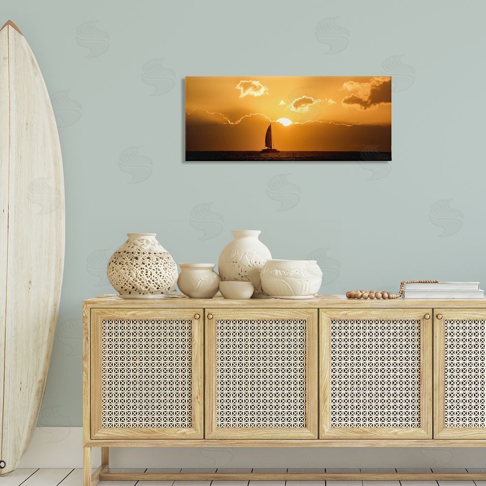 Dennis fr_sideates Tranquil Sunset Sailboat