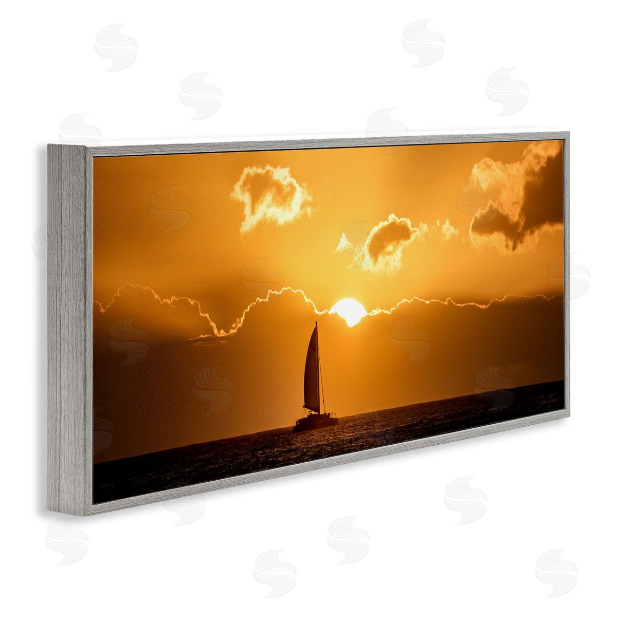 Dennis fr_sideates Tranquil Sunset Sailboat