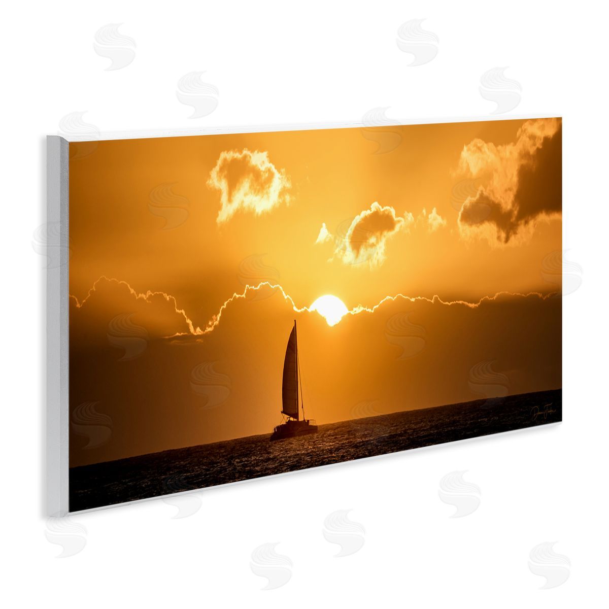 Dennis fr_sideates Tranquil Sunset Sailboat