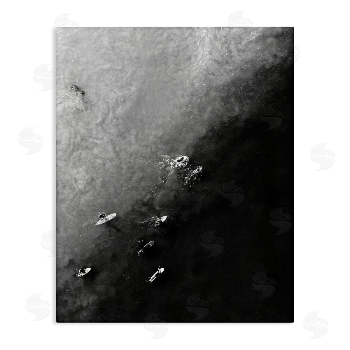 Aerial Paddling Surfboards Canvas Wall Art, Home Decor by Stupell Studio