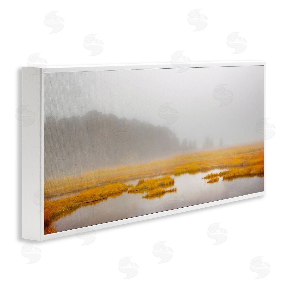 Flooded Marshland Landscape White Frame Print Wall Art, Home Decor by Brooke T. Ryan