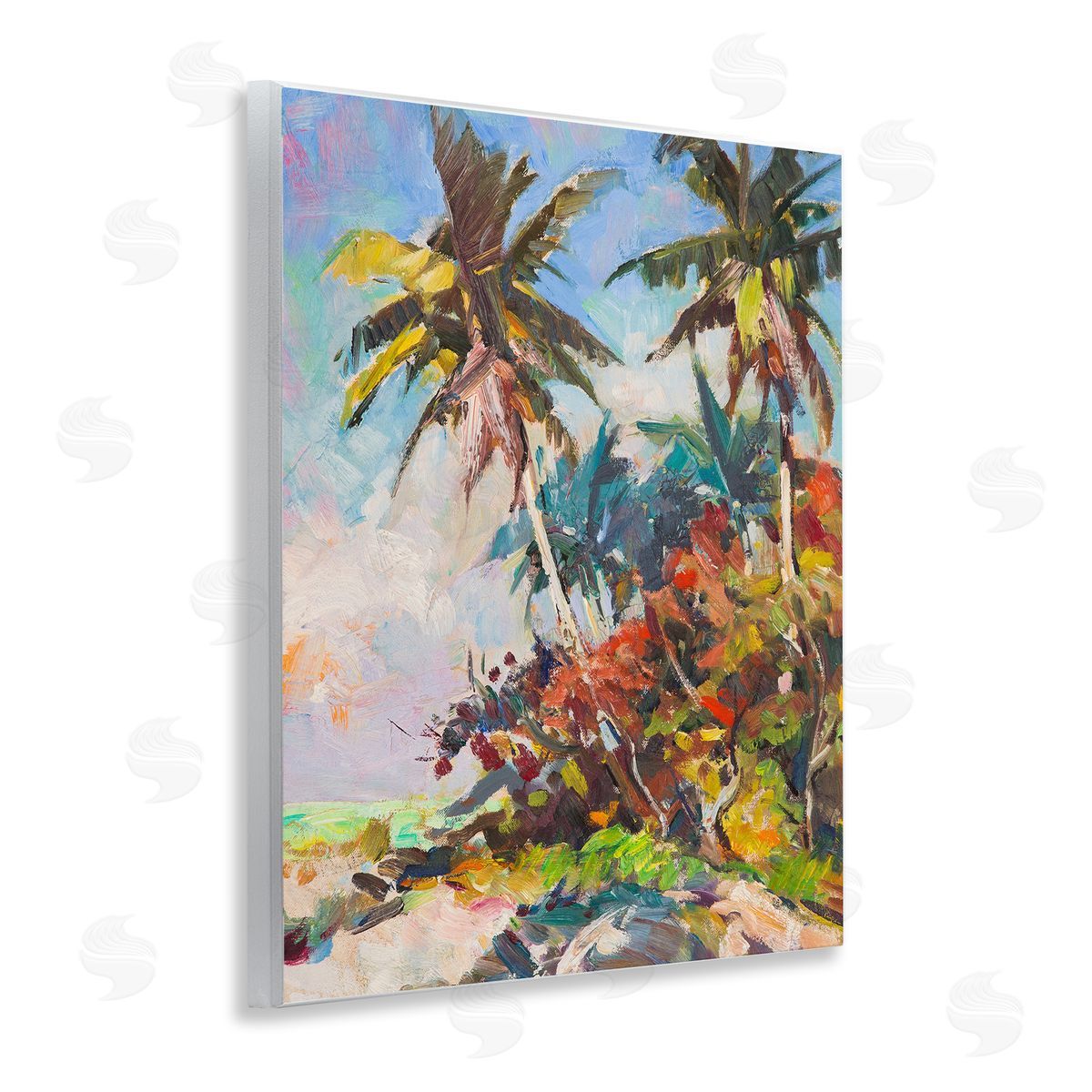 Vivid Palm Nature Wood Plaque Wall Art, Home Decor by Richard A. Rodgers