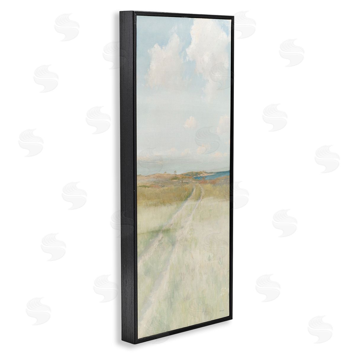 Path To Beach Black Frame Print Wall Art, Home Decor by Steller Design Studio