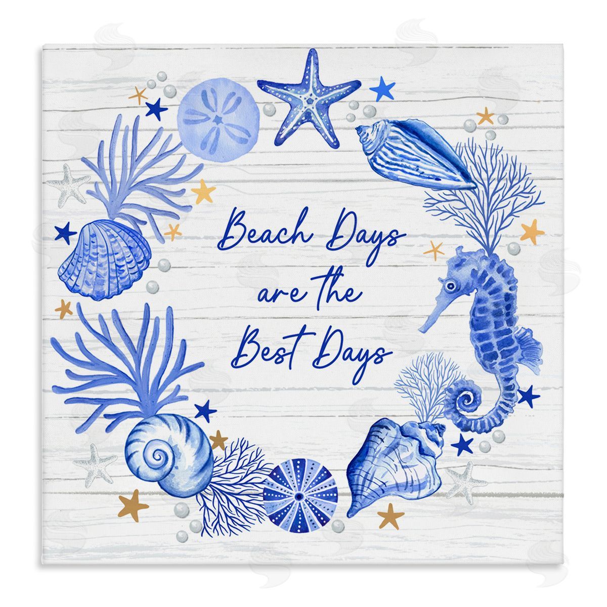 Sharon Lee Beach Days Best Wreath Canvas Wall Art Print