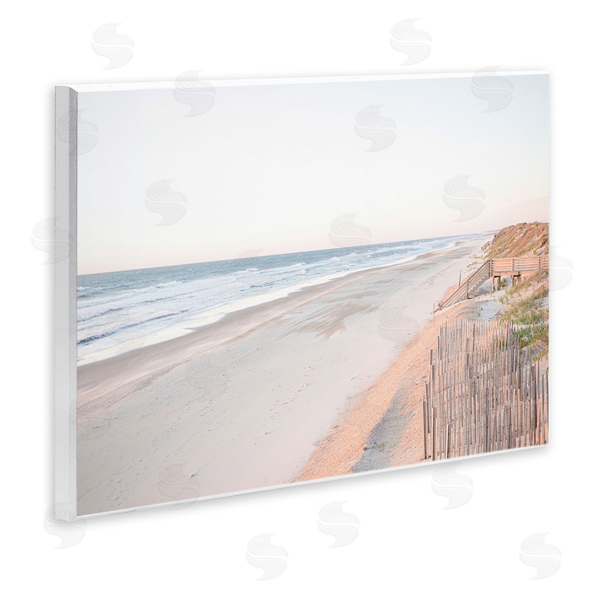 Erin Marie Vast Beach Horizon Wooden Wall Plaque Art Print