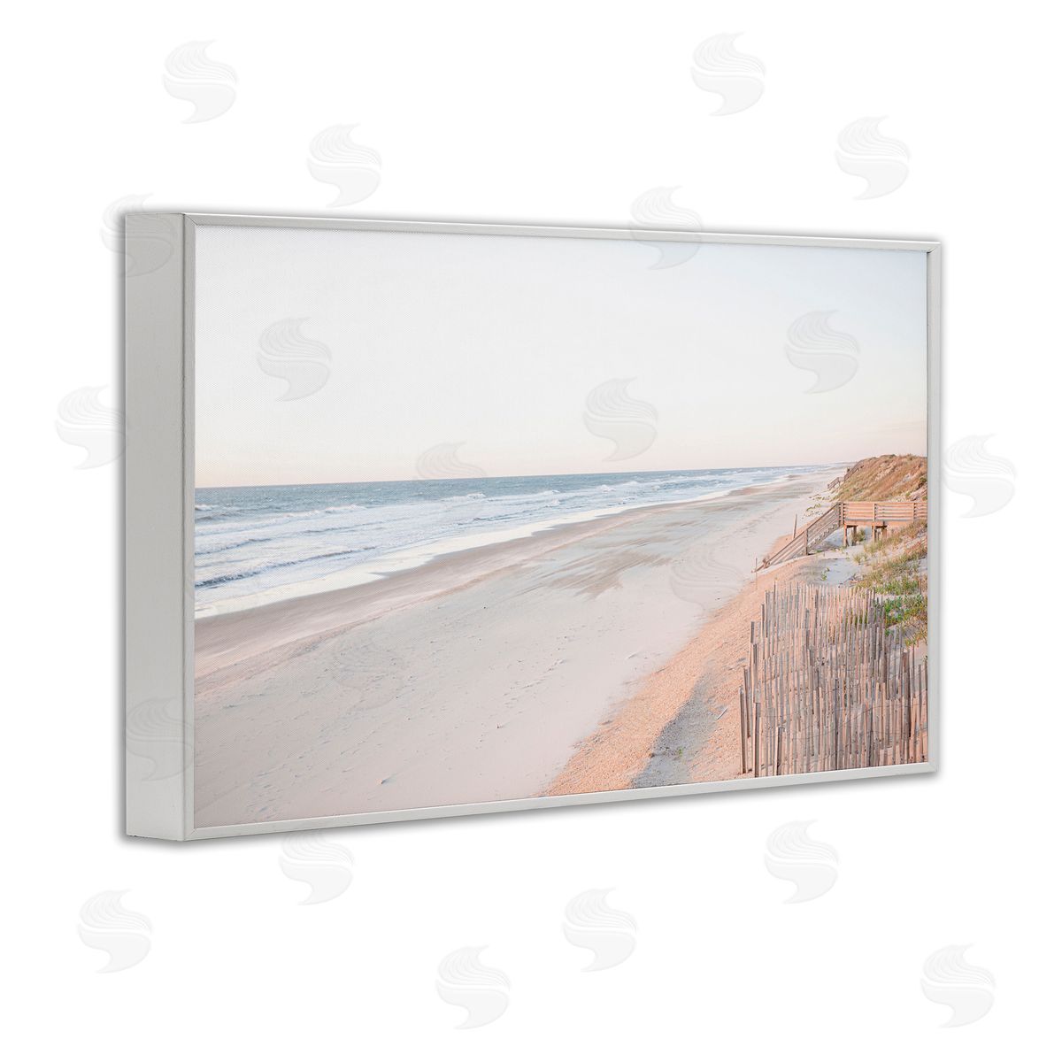 Erin Marie Vast Beach Horizon White Framed Giclee Wall Art Print