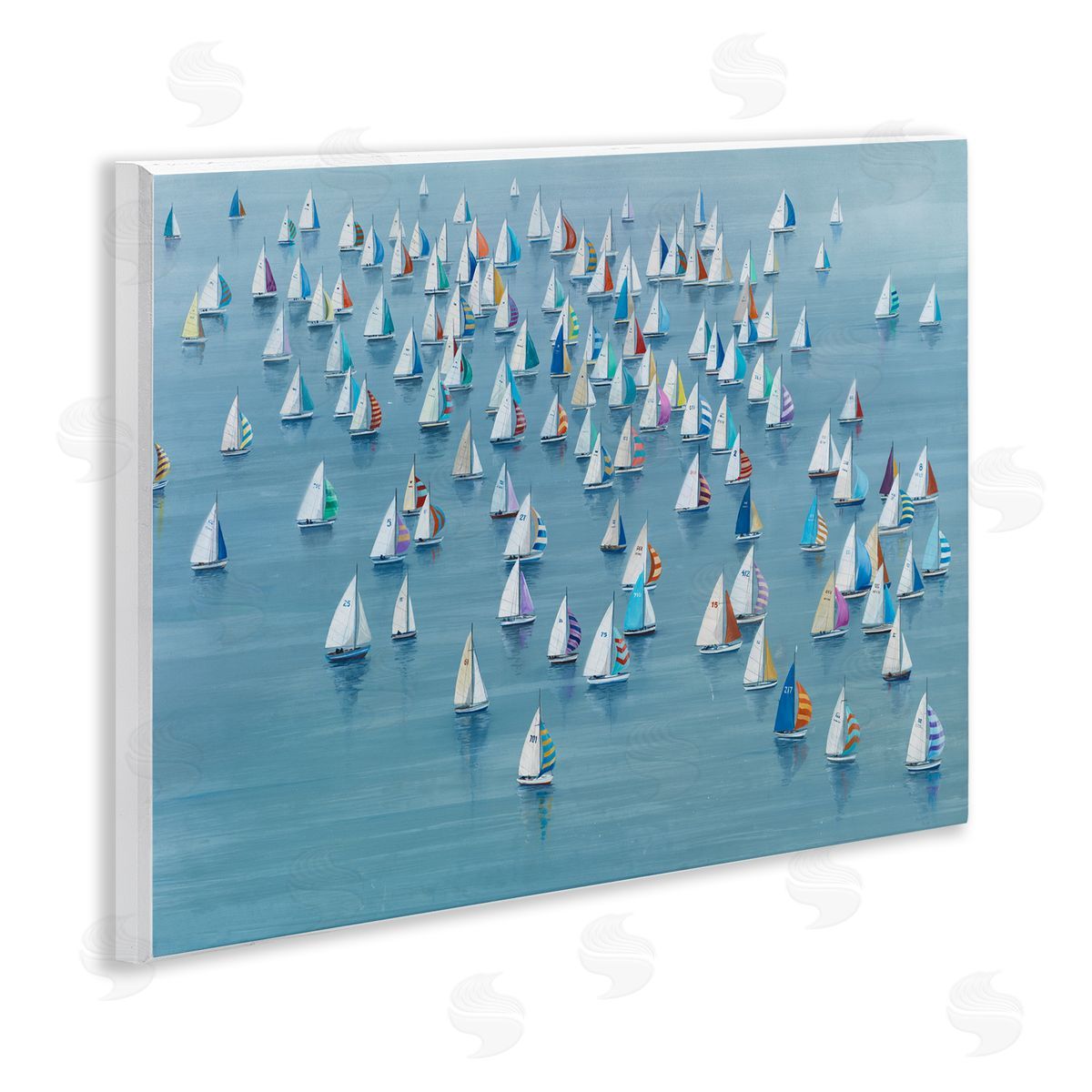 Gathering Of Sails Wood Plaque Wall Art, Home Decor by Lorenzo Collective