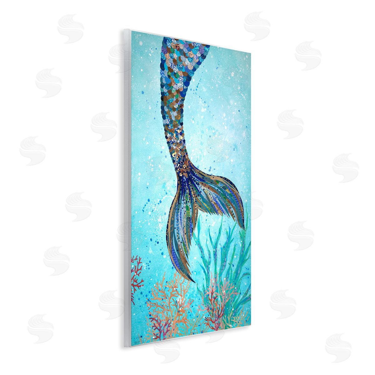 Tall Tails Mermaid Wood Plaque Wall Art, Home Decor by Jennifer Peck
