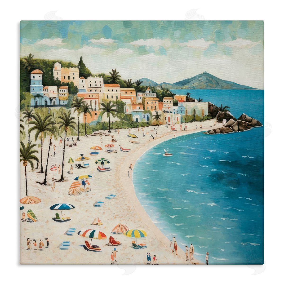 Lazar Studio Beach Water's Edge Canvas Wall Art Print