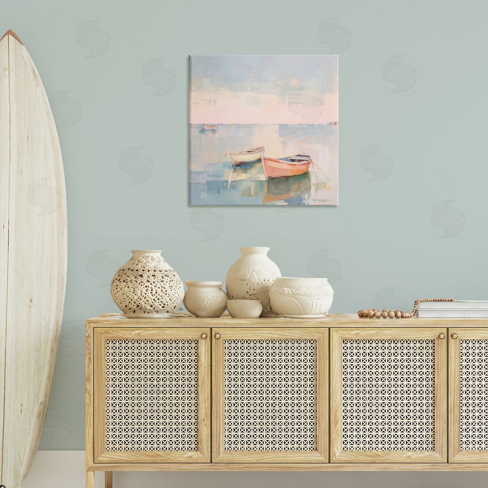 Irena Orlov Coastal Breeze Sailing Canvas Wall Art Print in Room