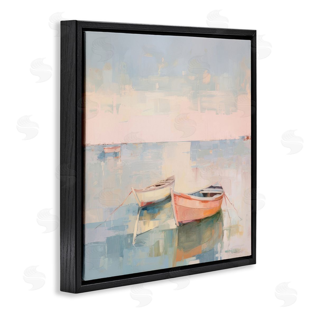 Irena Orlov Coastal Breeze Sailing Black Floating Frame Canvas Wall Art Print