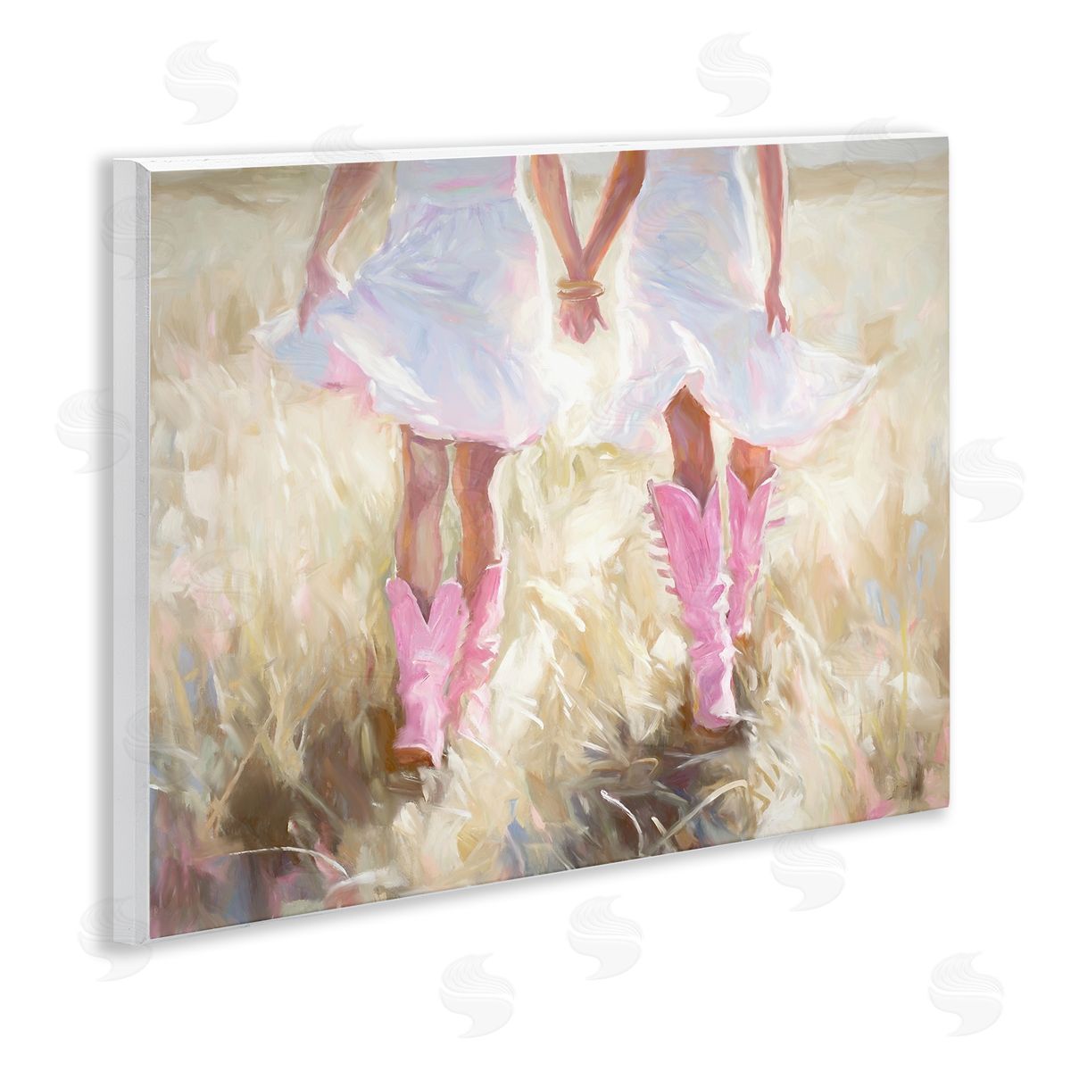 Cowgirl Best Friends Wood Plaque Wall Art, Home Decor by Ramona Murdock