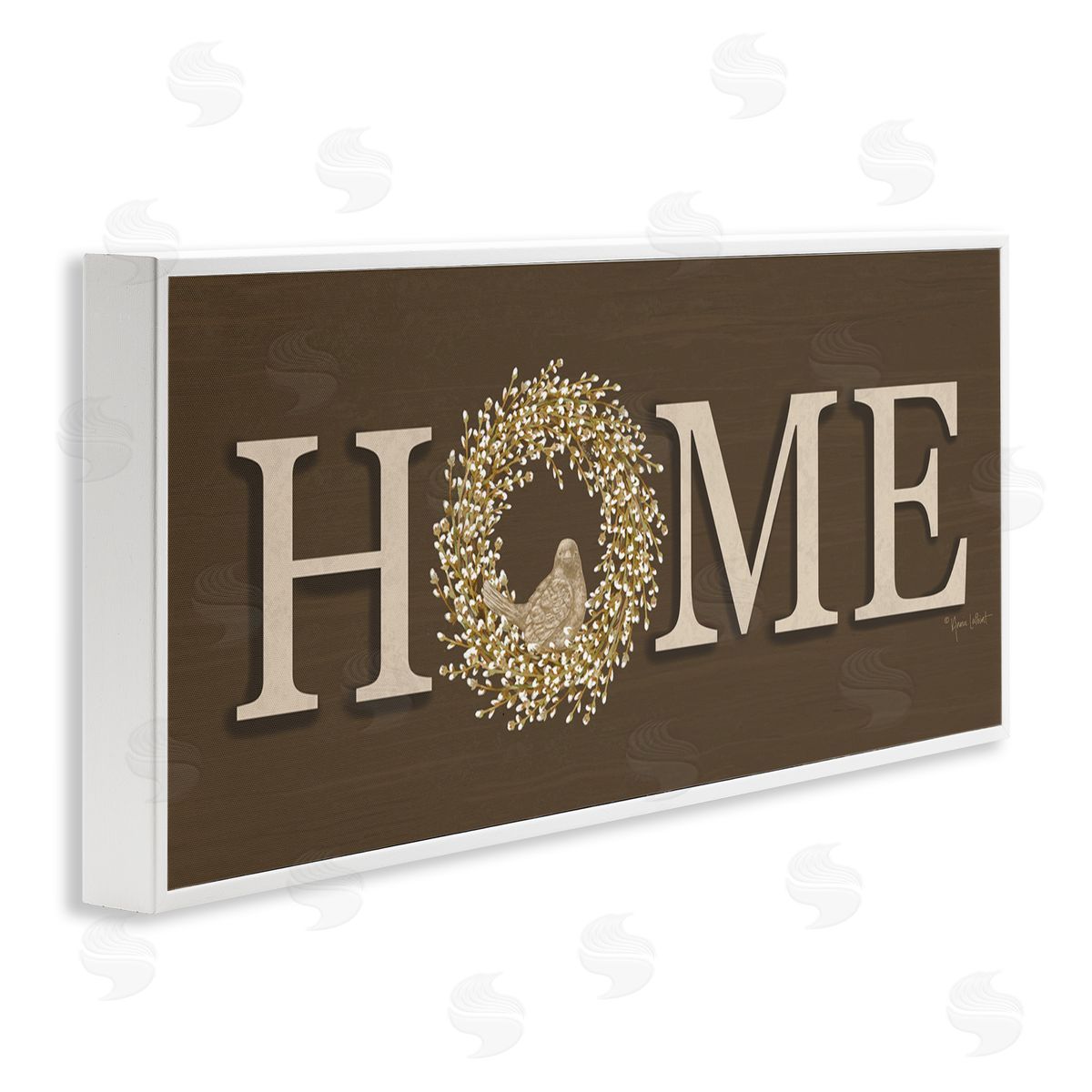 Rustic Seasonal Home White Frame Print Wall Art, Home Decor by Annie LaPoint