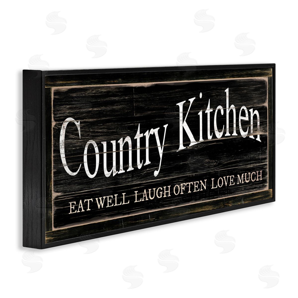 Rustic Country Kitchen Black Frame Print Wall Art, Home Decor by Cindy Jacobs