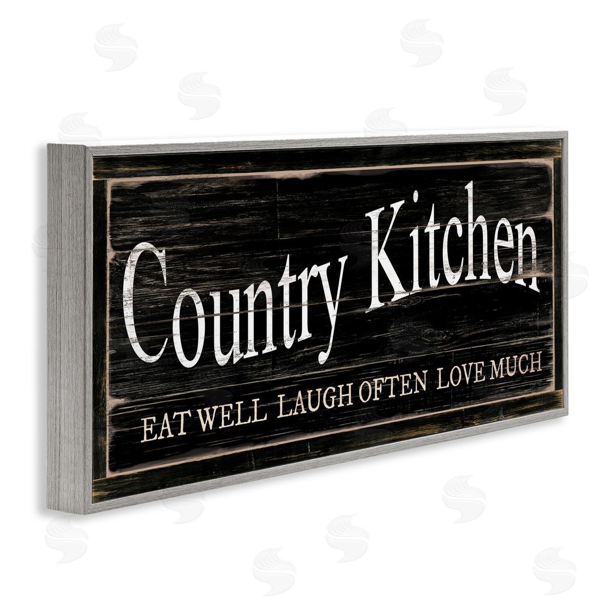 Rustic Country Kitchen Grey Frame Print Wall Art, Home Decor by Cindy Jacobs