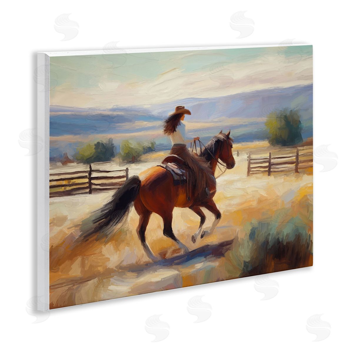 Ride Like The Wind Wood Plaque Wall Art, Home Decor by Ramona Murdock