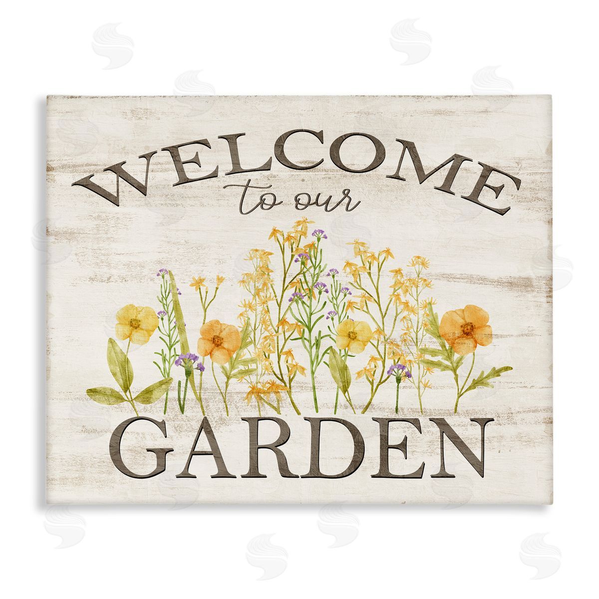 Welcome To Our Garden Canvas Wall Art, Home Decor by Kim Allen