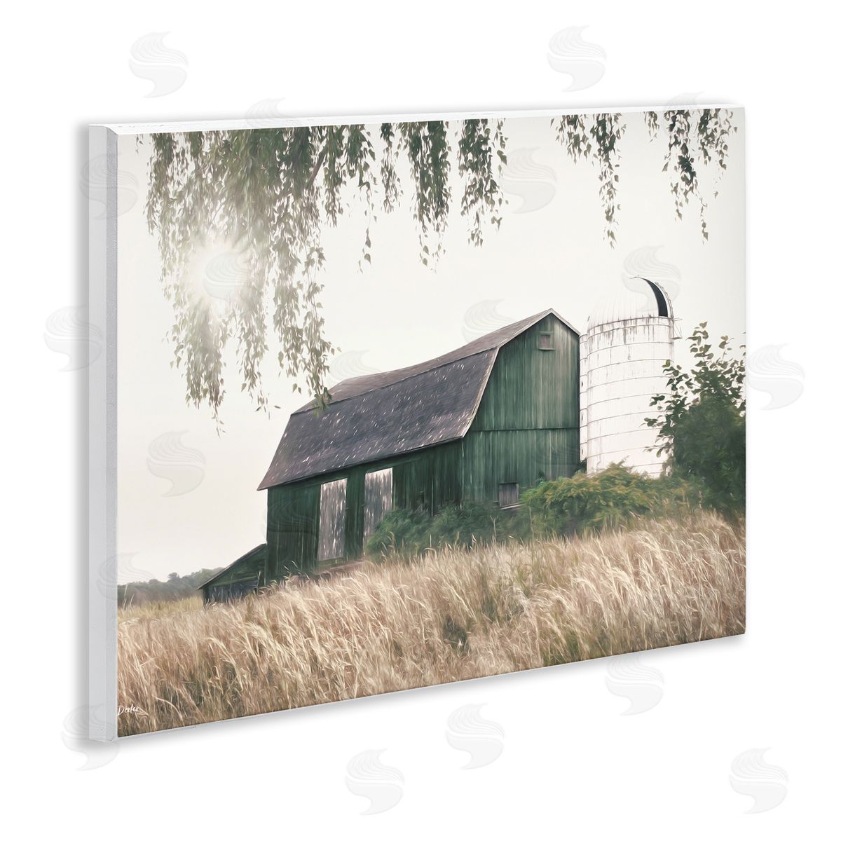 Green Rustic Barn Wood Plaque Wall Art, Home Decor by Lori Deiter