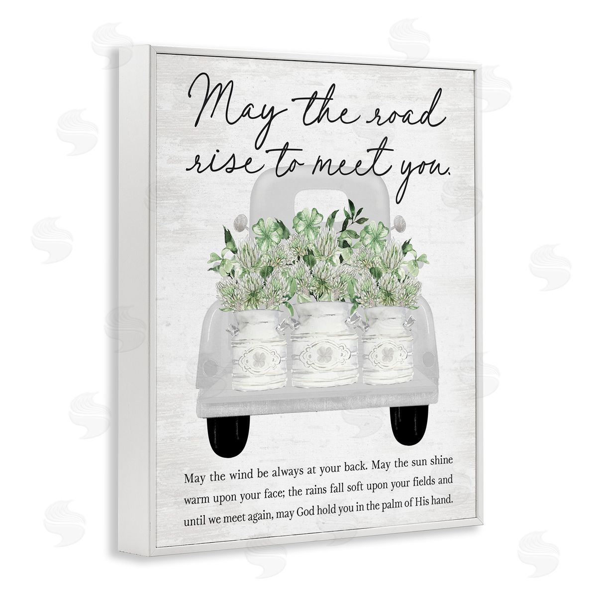 Inspirational Spring Phrase White Frame Print Wall Art, Home Decor by Lettered and Lined