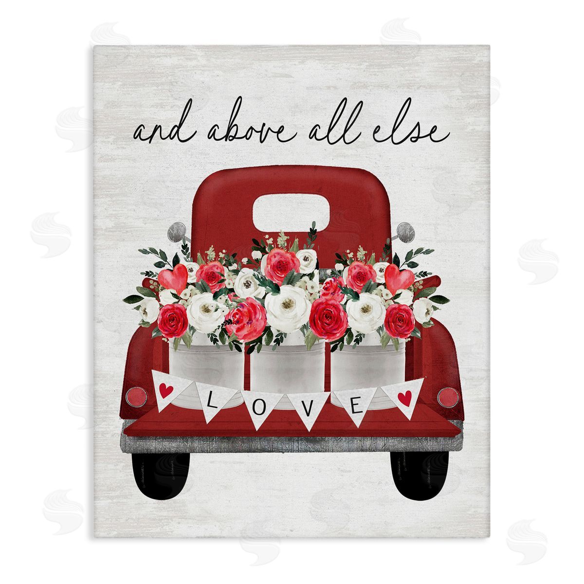 Love Above All Else Canvas Wall Art, Home Decor by Lettered and Lined