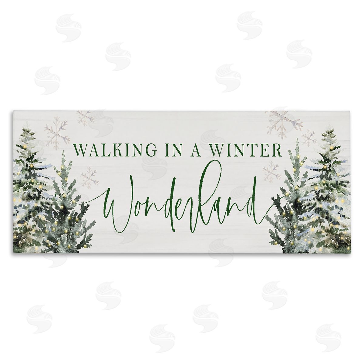 Winter Wonderland Trees Canvas Wall Art, Home Decor by Lux + Me Designs