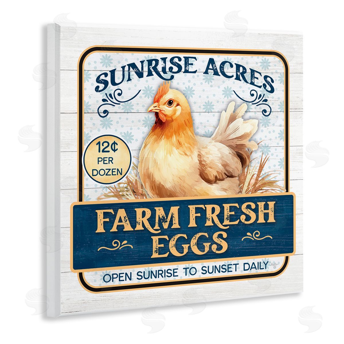 Farm Fresh Eggs Wood Plaque Wall Art, Home Decor by Mollie B.