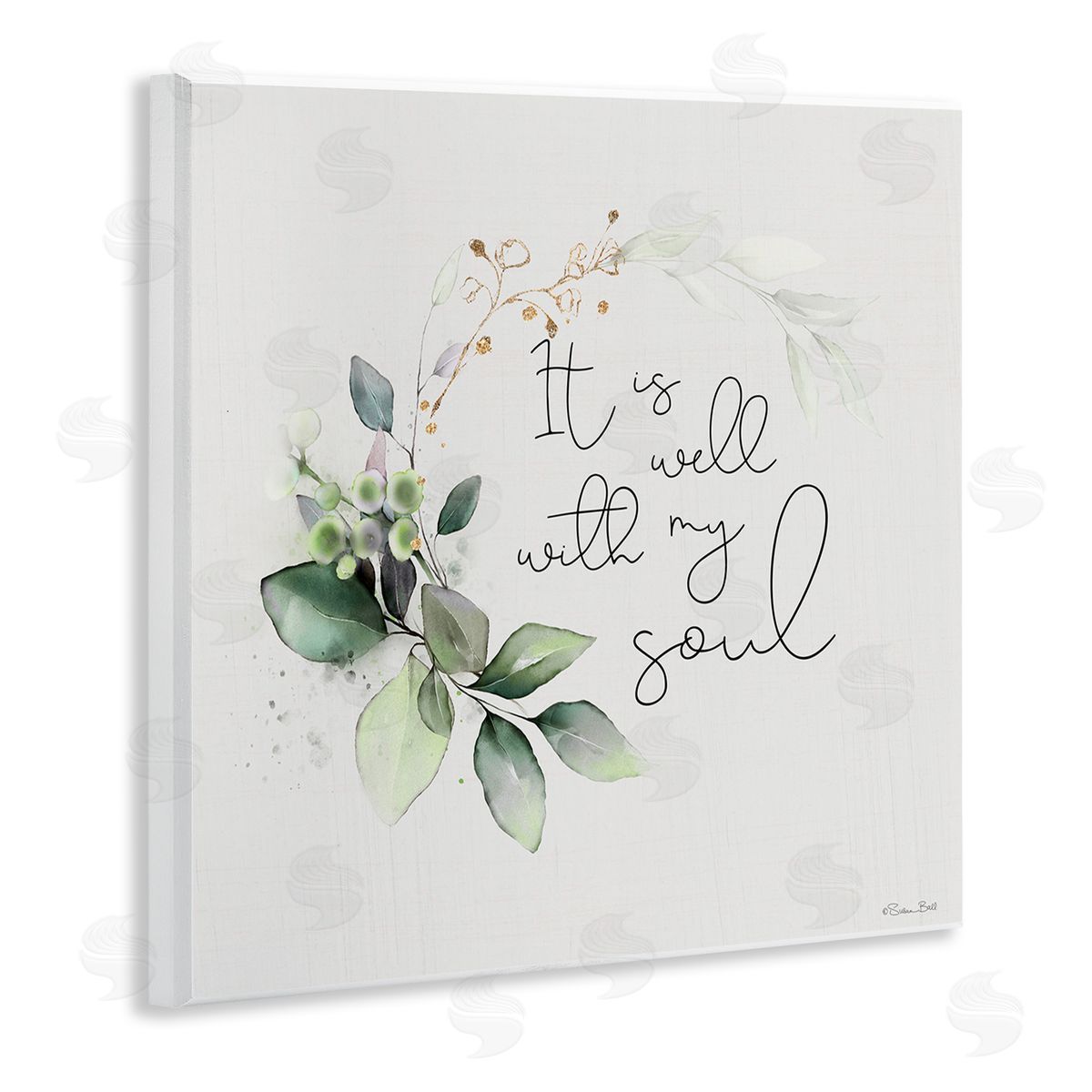Well With My Soul Wood Plaque Wall Art, Home Decor by Susan Ball