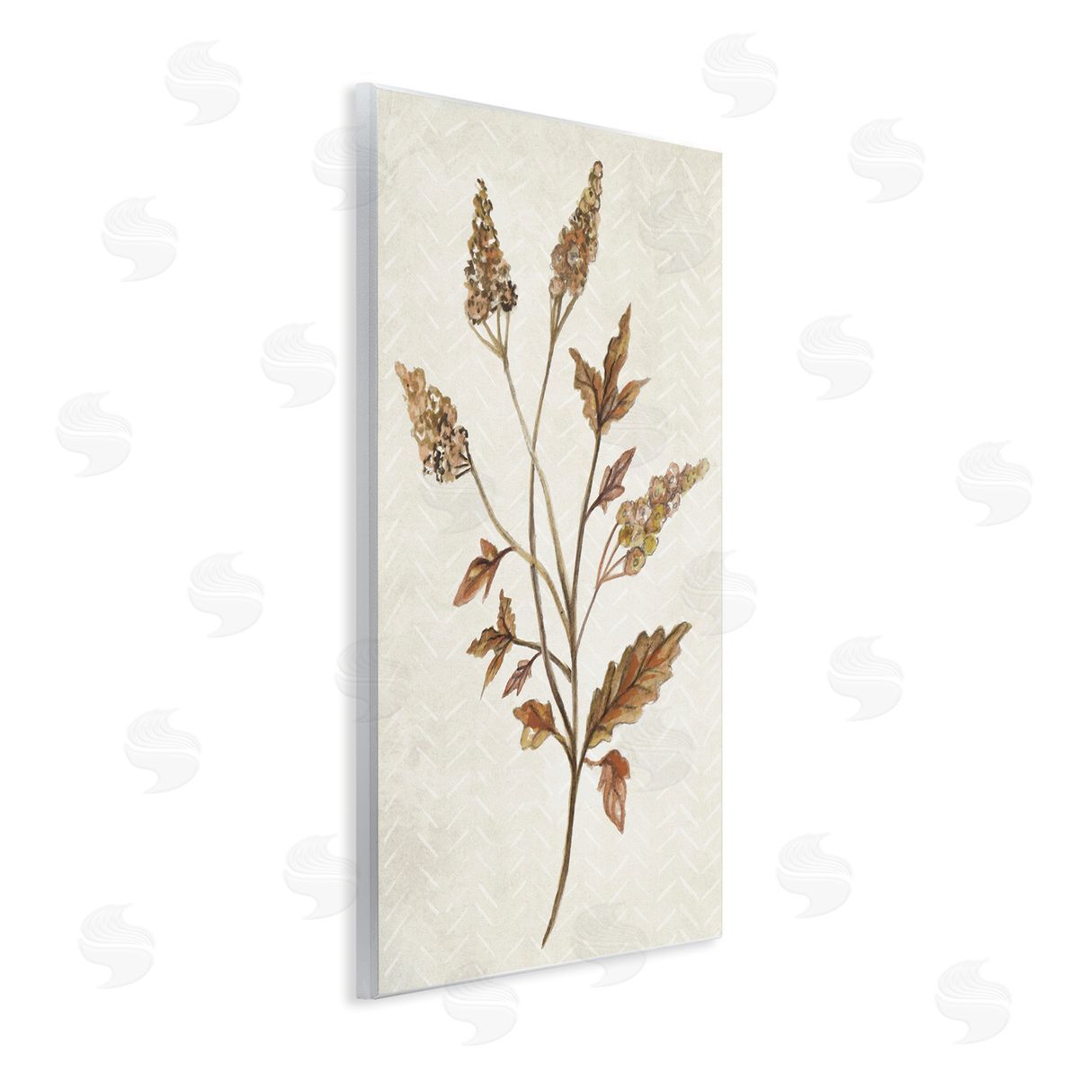 Neutral Garden Botanics Wood Plaque Wall Art, Home Decor by Janice Gaynor