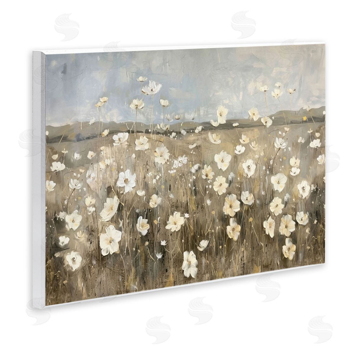 Prairie Wildflower Meadow Wood Plaque Wall Art, Home Decor by Ramona Murdock