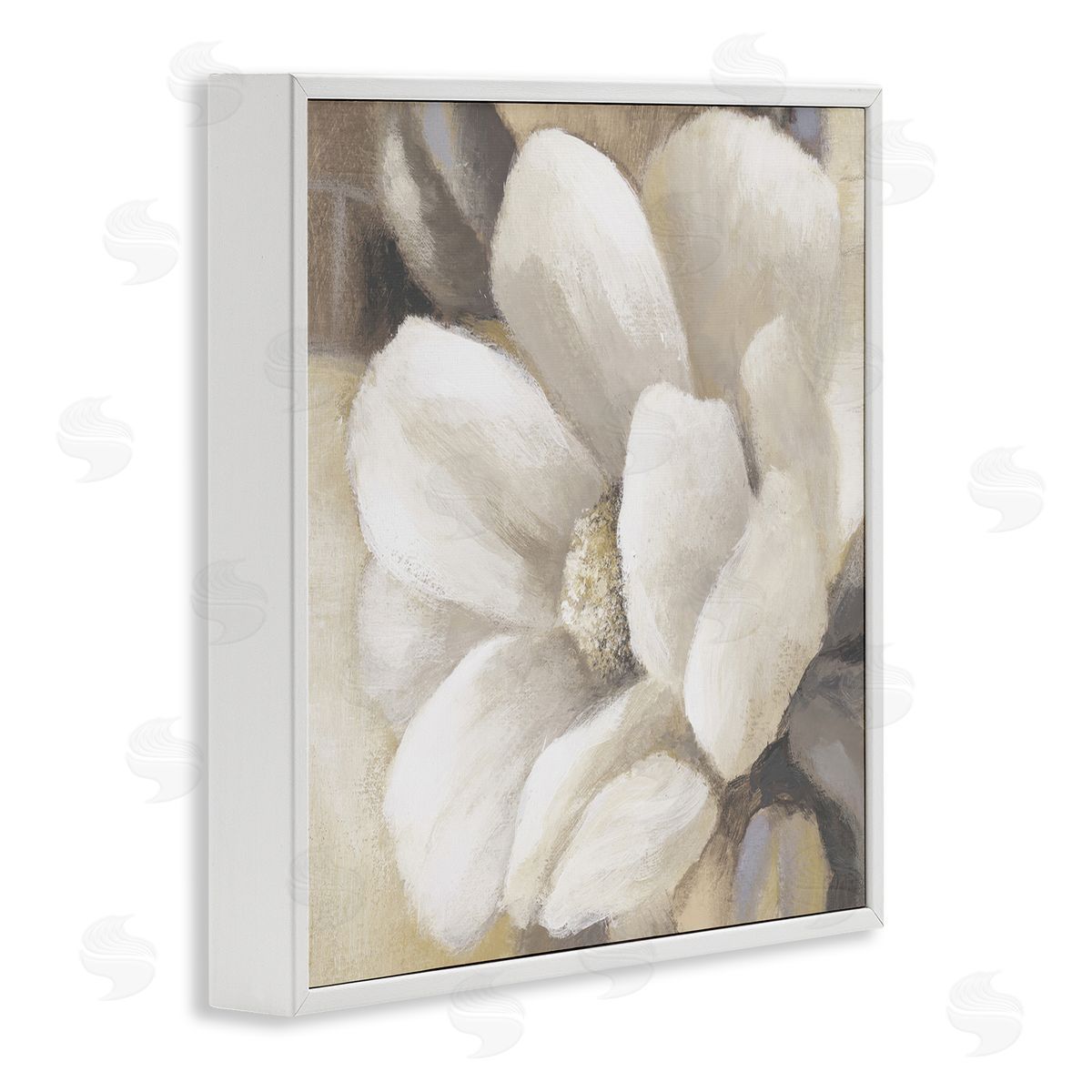 Lanie Loreth Magnolia Flower Petals White Framed Giclee Wall Art Print
