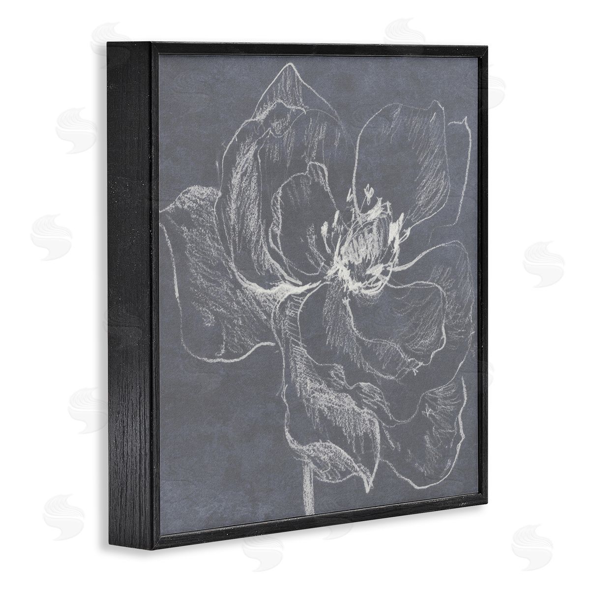 Lanie Loreth Magnolia Doodle Outline Black Framed Giclee Wall Art Print