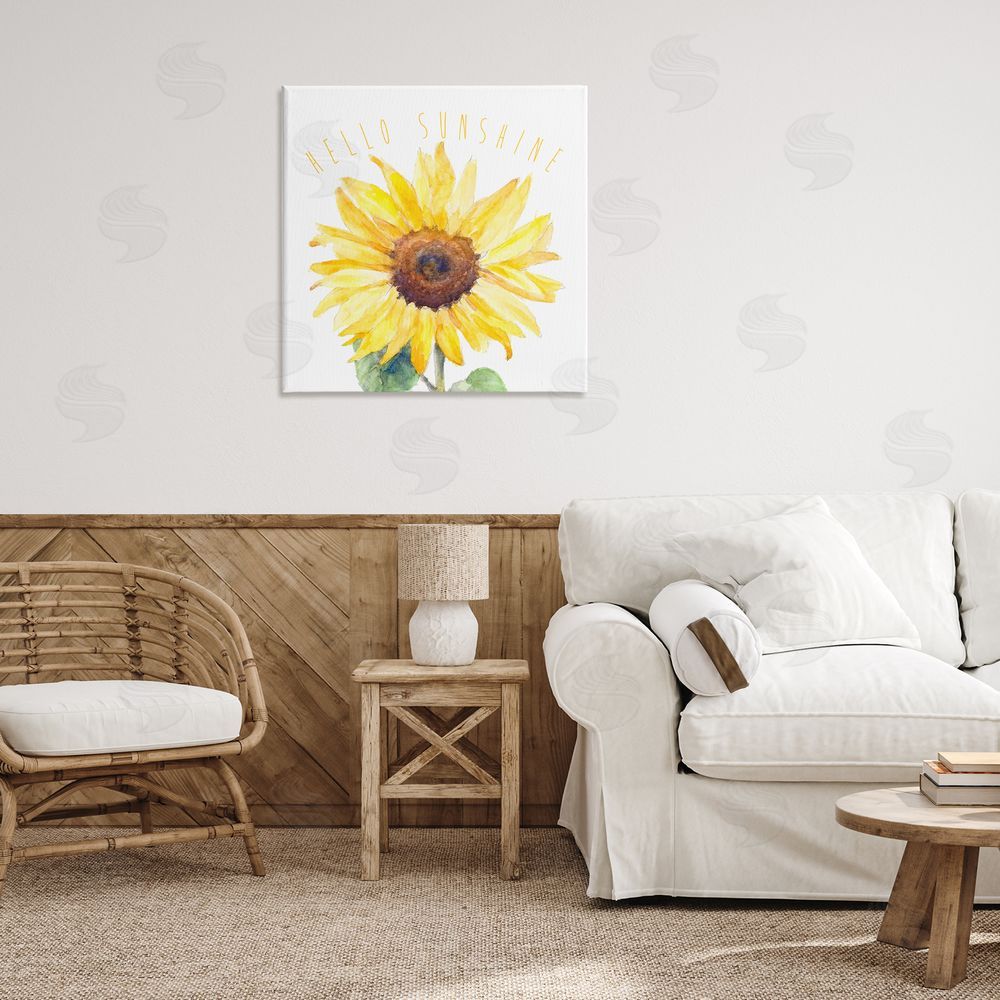 Lanie Loreth Hello Sunshine Bloom Canvas Wall Art Print in Room
