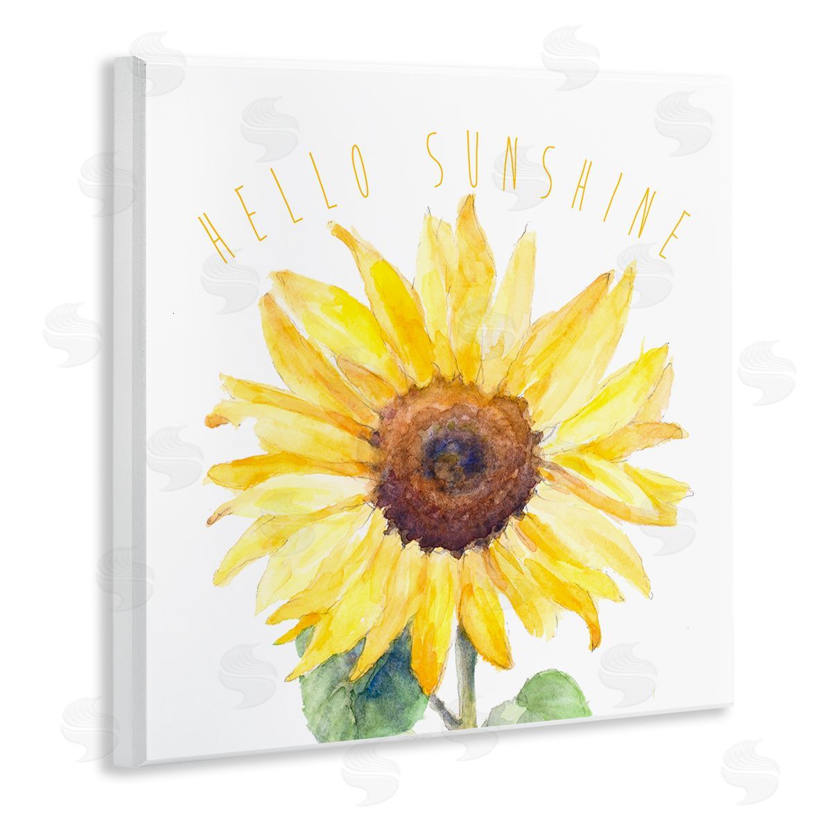 Lanie Loreth Hello Sunshine Bloom Wooden Wall Plaque Art Print