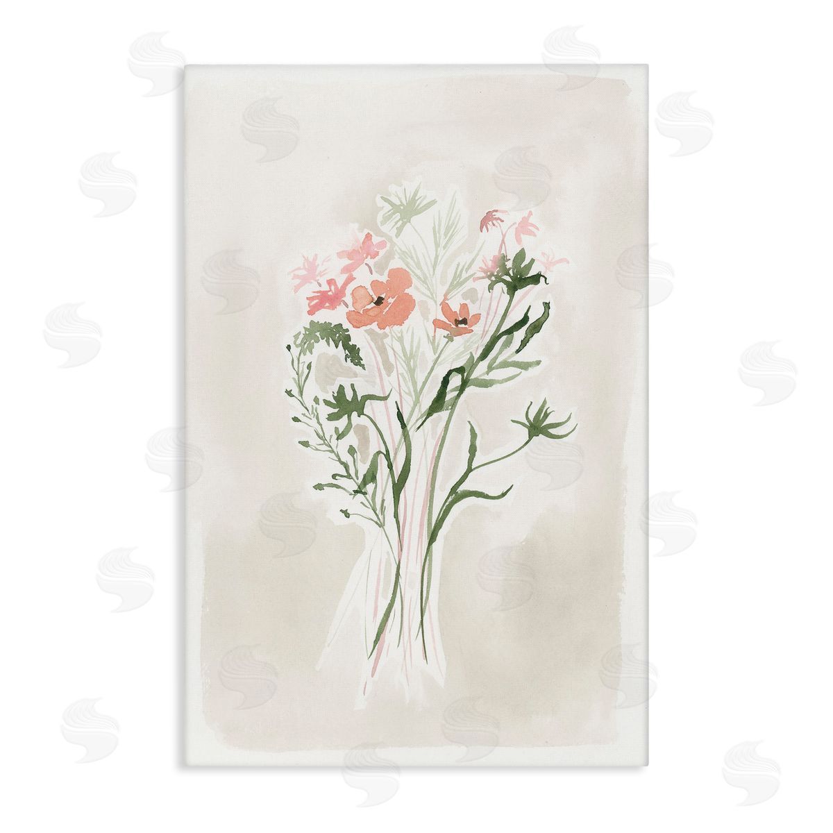Subtle Pastel Blooms Canvas Wall Art, Home Decor by Lucille Price