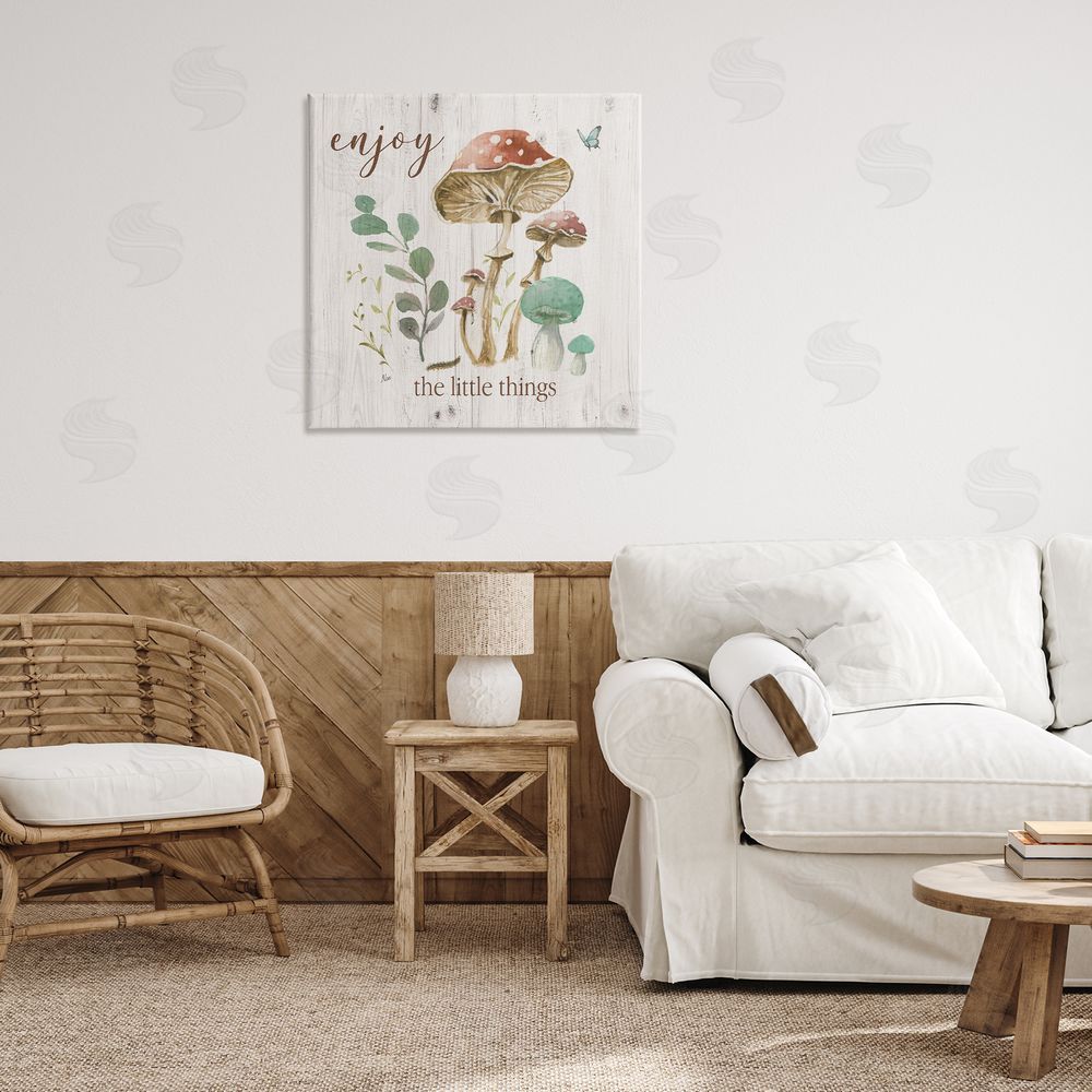 Nan Enjoy Little Things Canvas Wall Art Print in Room