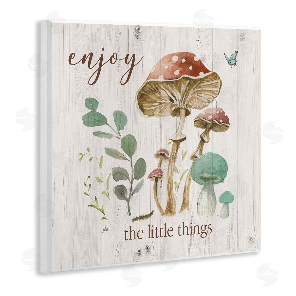 Nan Enjoy Little Things Wooden Wall Plaque Art Print