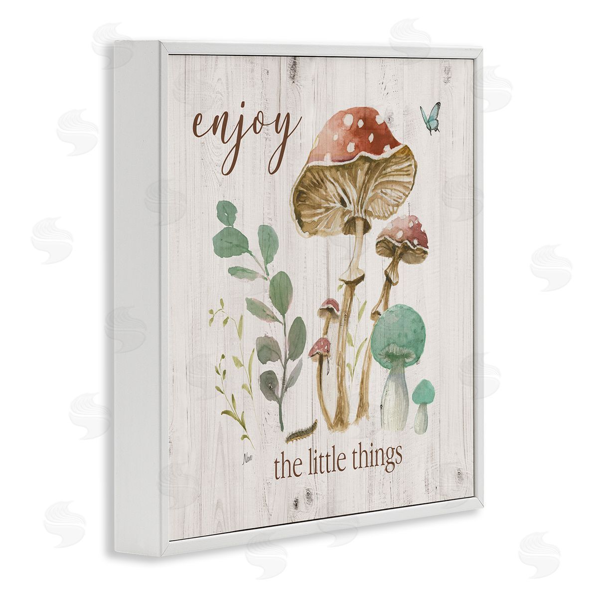 Nan Enjoy Little Things White Framed Giclee Wall Art Print