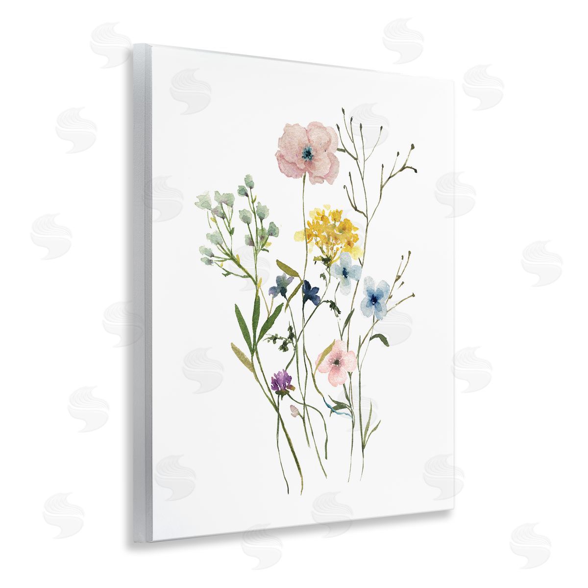 Wild Country Blooms Wood Plaque Wall Art, Home Decor by Livi Finn